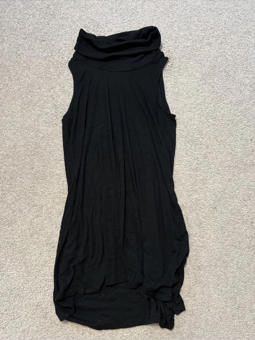 Mossimo Women’s Turtle Neck Sleeveless Dress High Low Size Large